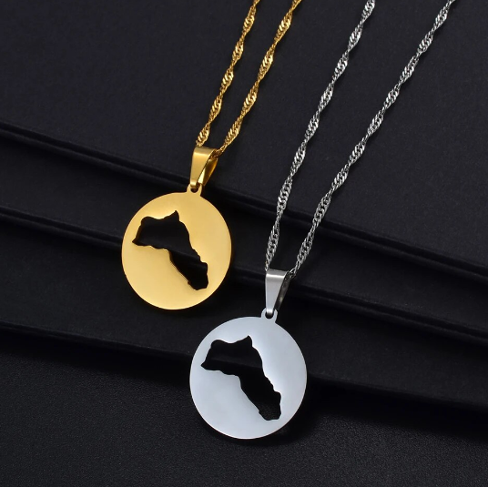 Kurdistan necklace made of stainless steel