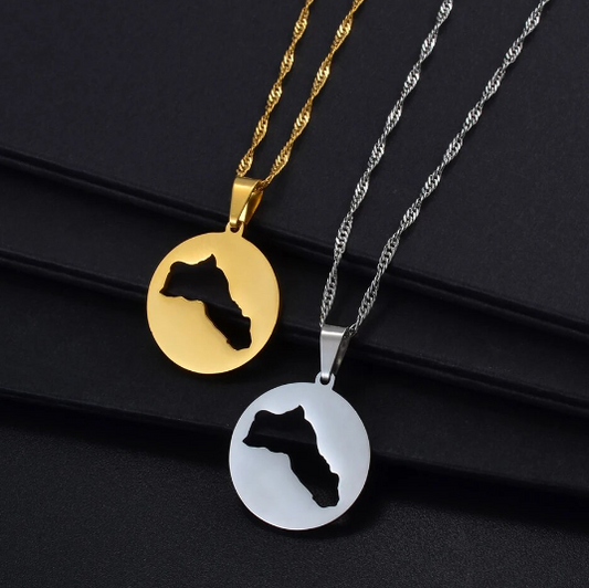 Kurdistan necklace made of stainless steel