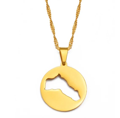 Kurdistan necklace made of stainless steel